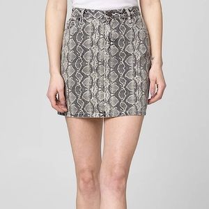 BLANK NYC Snake Python High Rise Skirt